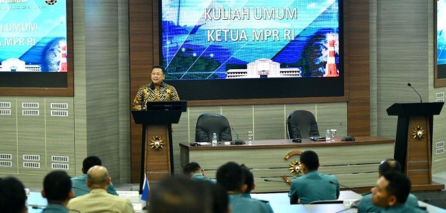 Sampaikan Kuliah Umum di Seskoal, Ketua MPR RI Ingatkan Ancaman Geopolitik Global