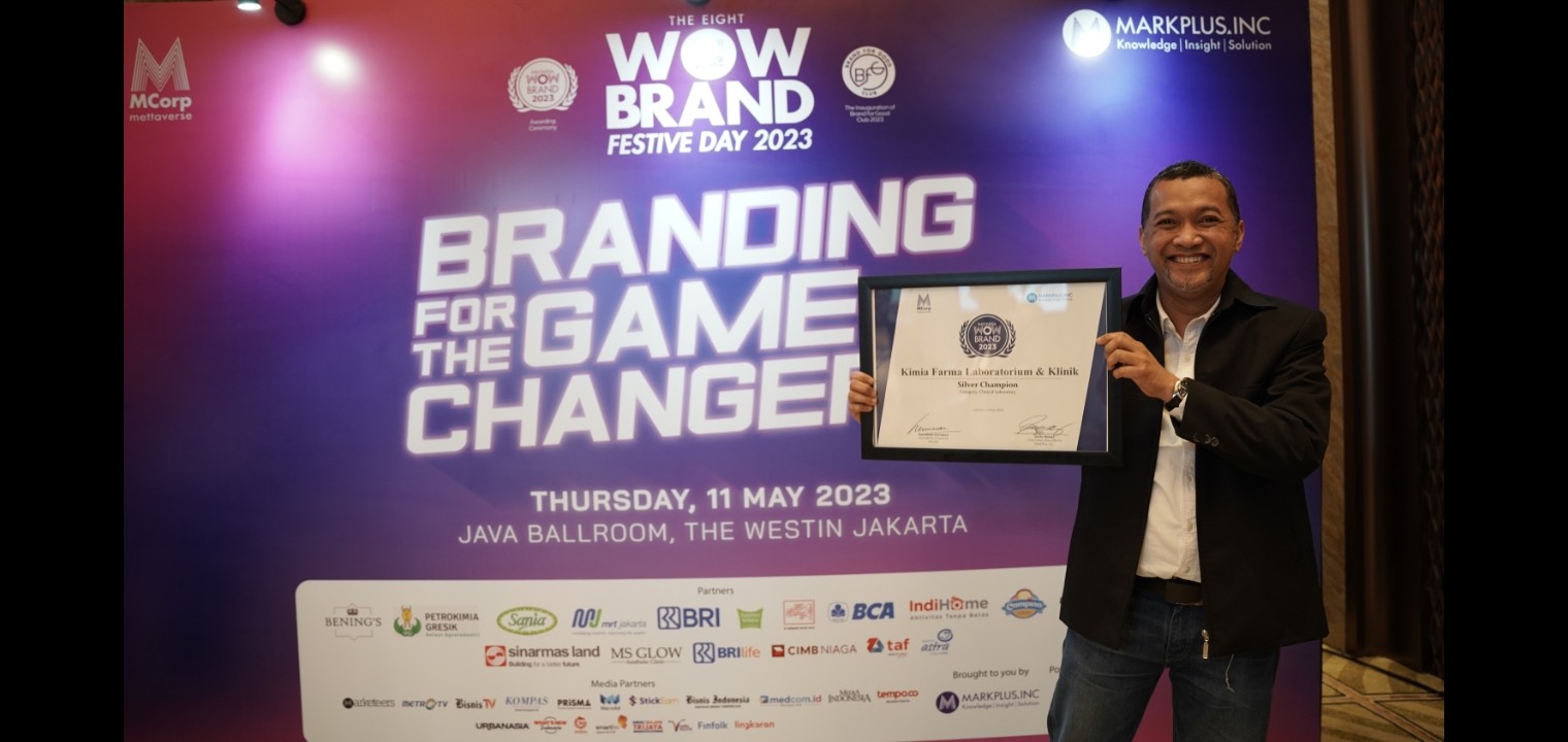 Kimia Farma Laboratorium & Klinik Raih Penghargaan WOW Brand 2023