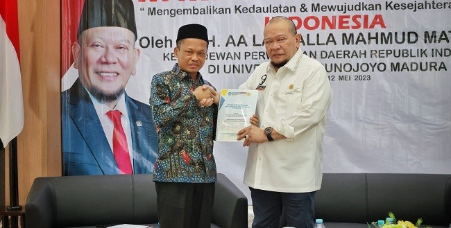 Civitas Akademika Universitas Trunojoyo Titip Aspirasi untuk Diperjuangkan LaNyalla