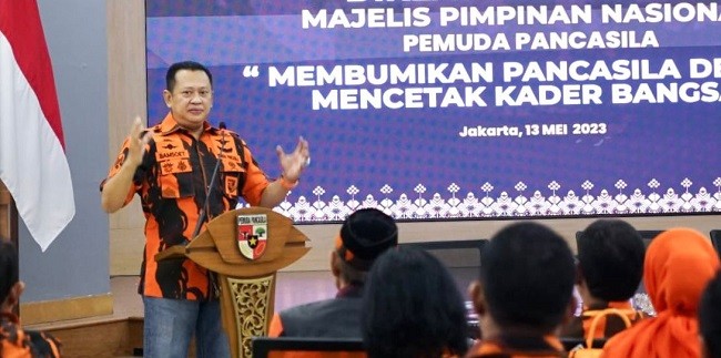 Buka Diklat Kaderisasi Kualifikasi Utama MPN Pemuda Pancasila, Bamsoet Ingatkan Jangan Pecah Karena Pilpres