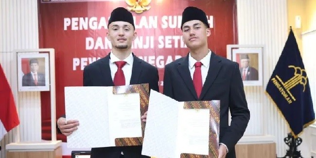 Struick dan Jenner Resmi Menjadi WNI, Siap Gabung di Timnas Indonesia