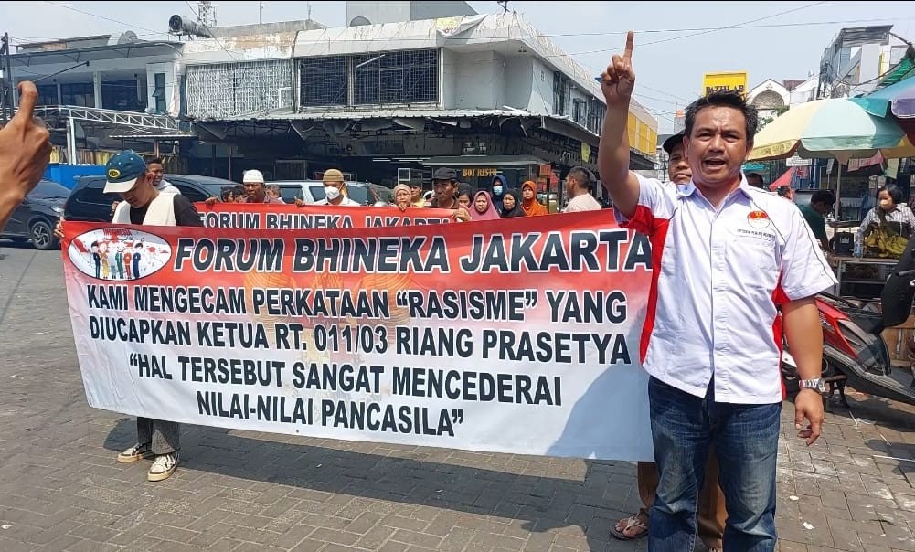 Forum Bhinneka Jakarta Unjuk Rasa di Bilangan Muara Karang Pluit,  Ini Tuntutannya