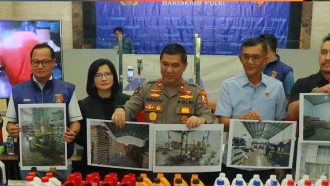 Beraksi Sejak 2021, Komplotan Pemalsu Oli di Jatim Kantongi Rp 20 Miliar Tiap Bulan