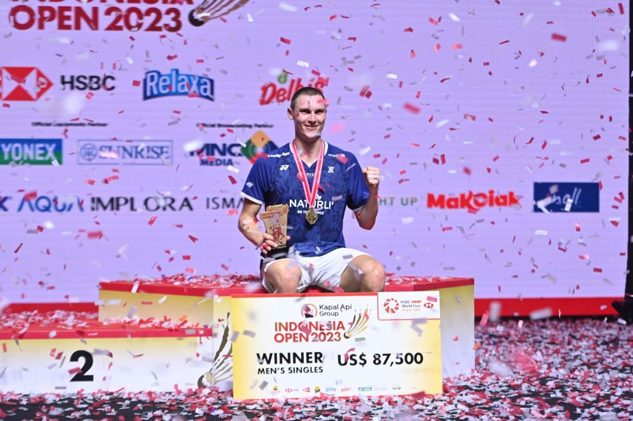 Kalahkan Ginting, Viktor Axelsen Juara Indonesia Open 2023 Sektor Tunggal Putra