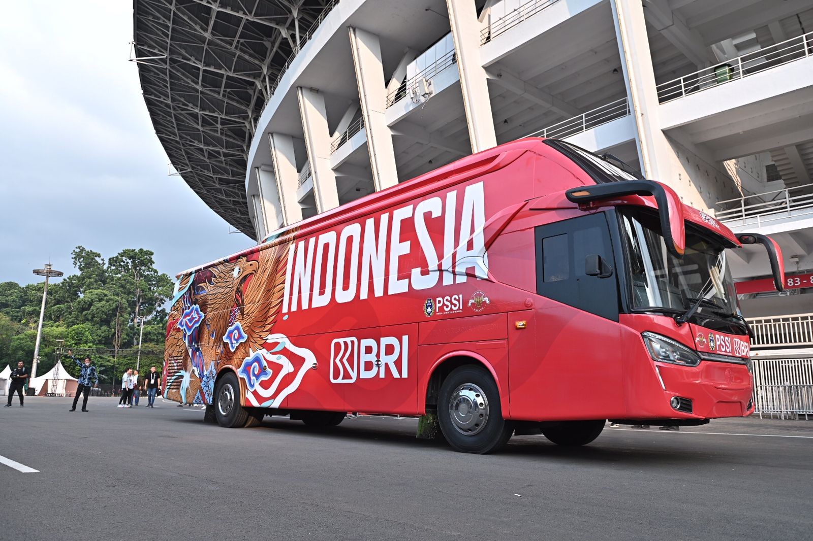 PSSI Luncurkan Bus Baru Timnas Indonesia, Didominasi Warna Merah