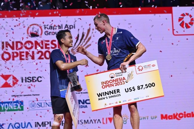 FOTO: Parade Para Juara Kapal Api Group Indonesia Open 2023