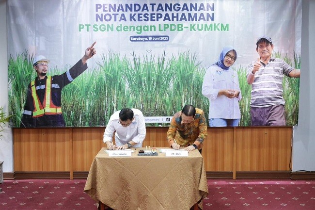 LPDB-KUMKM MoU dengan PT Sinergi Gula Nusantara Dukung Ketahanan Pangan
