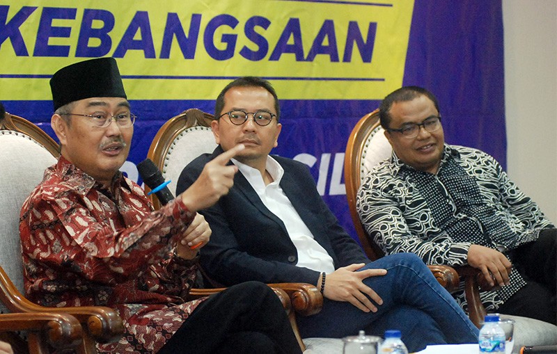 Diskusi Empat Pilar dengan tema "Putusan MK Dengan Sistem Pemilu Terbuka Memperkuat NKRI”