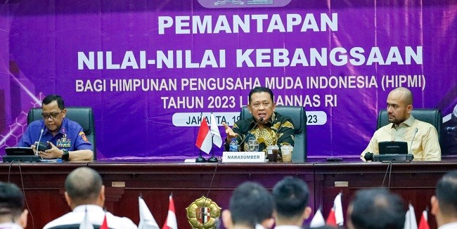 Beri Pembekalan di Lemhannas RI, Ketua MPR RI Ajak Pengusaha Muda HIPMI Manfaatkan Bonus Demografi Dukung Pembangunan Nasional