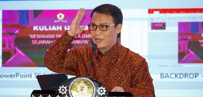 Ahmad Basarah Ajak Lemhannas Luruskan Sejarah Pancasila di Buku Ajar Sekolah