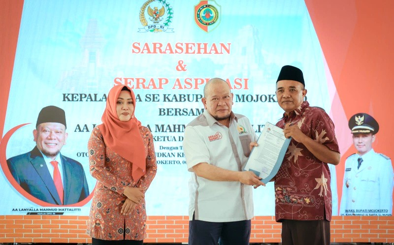 Ketua DPD RI Siap Kawal 7 Apresiasi Asosiasi Kepala Desa Se-Mojokerto