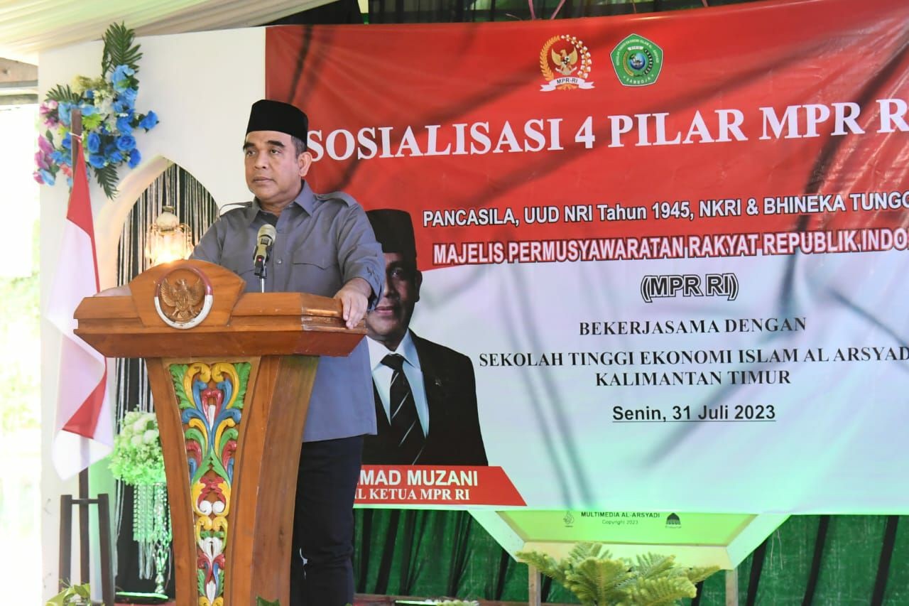 Titip Pesan Persatuan dan  Empat Pilar, Ahmad Muzani Ajak Para Santri Bijak Dalam Menentukan Pilihan Di Pemilu 2024