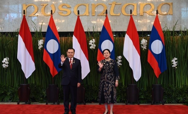 Puan Terima Kunjungan Ketua Parlemen Laos di Gedung DPR RI
