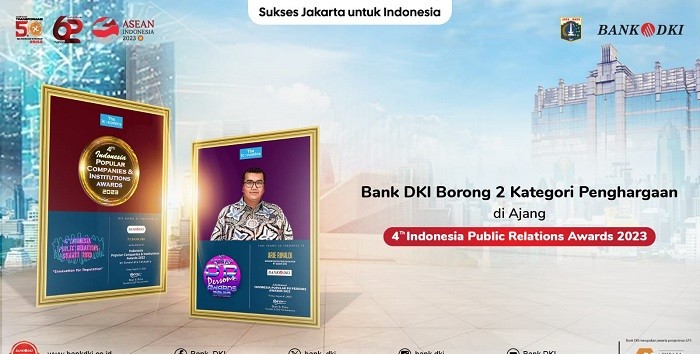 Bank DKI Raih 2 Kategori Penghargaan di Ajang 4th Indonesia Public Relations Awards 2023