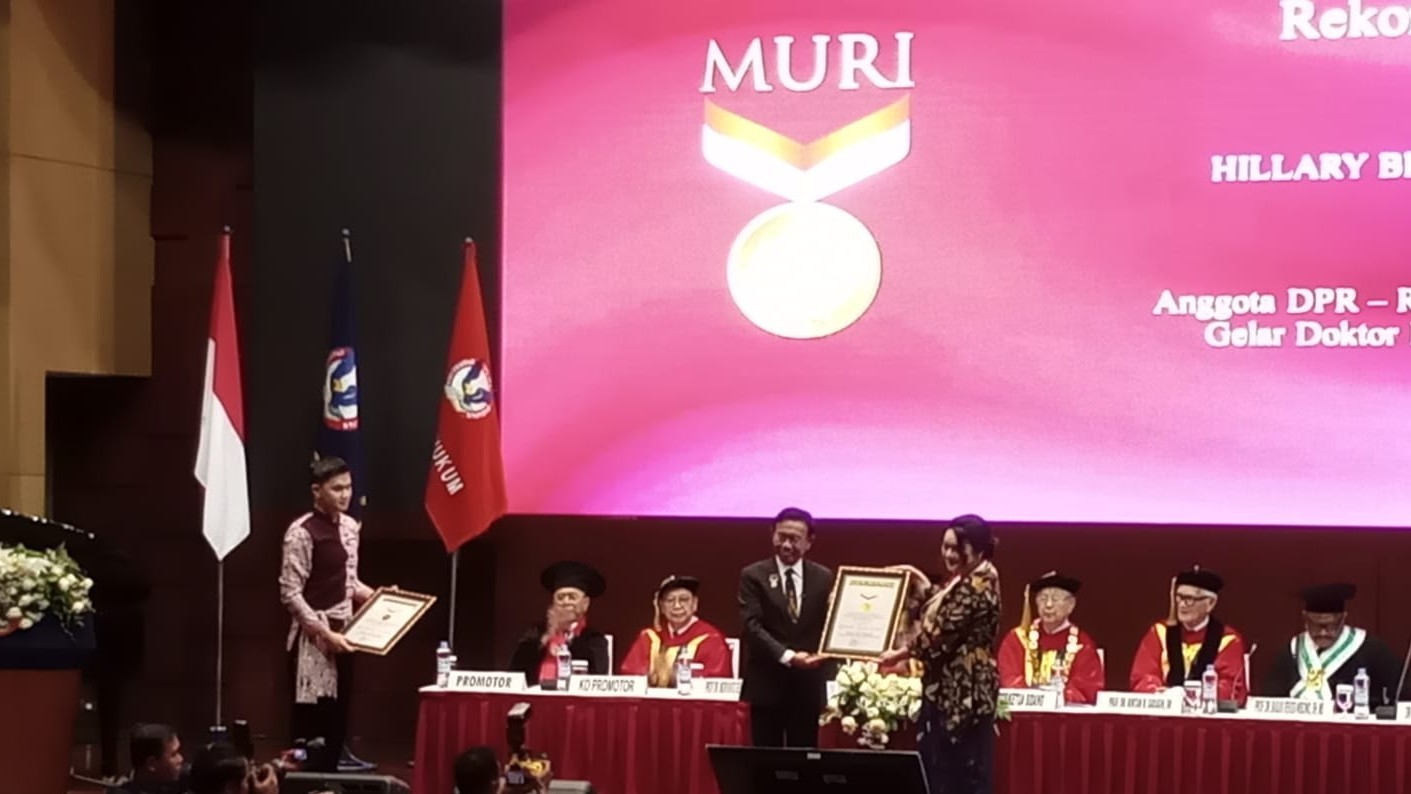 Jadi Anggota DPR Perempuan Bergelar Doktor Hukum Termuda, Hillary Lasut Raih Rekor MURI