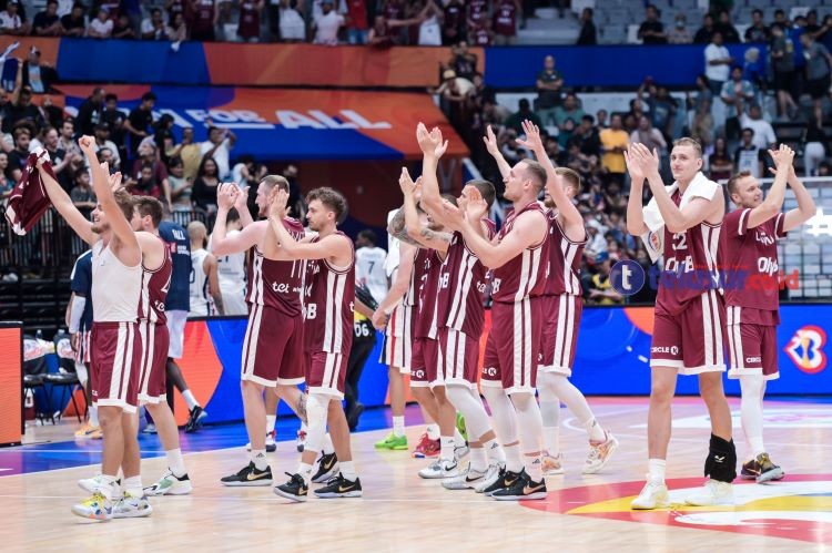 FOTO: FIBA World Cup 2023, Latvia Kalahkan Prancis Secara Dramatis