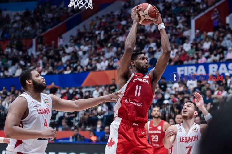 FOTO: FIBA World Cup 2023, Kanada Menang Mudah atas Lebanon 128-73