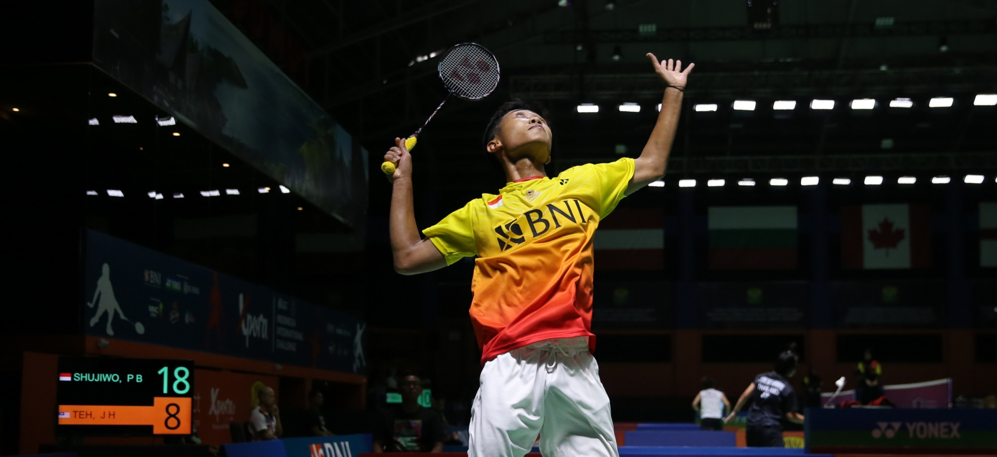 Tunggal putra Prahdiska Bagas Shujiwo menyusul senior-seniornya melangkah ke babak utama turnamen Xpora Indonesia International Challenge 2023