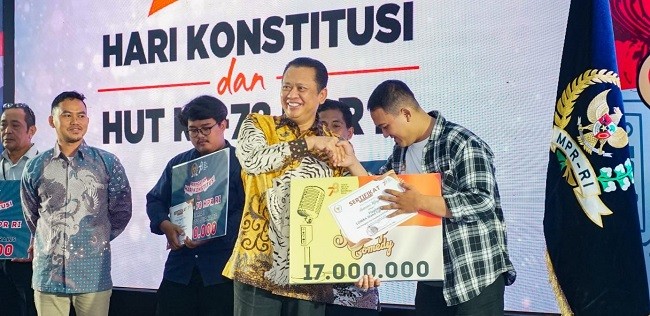 Gelar Lomba Stand Up Comedy Kritik MPR RI, Ketua MPR RI Sosialisasikan Empat Pilar MPR RI dengan Gaya Kekinian