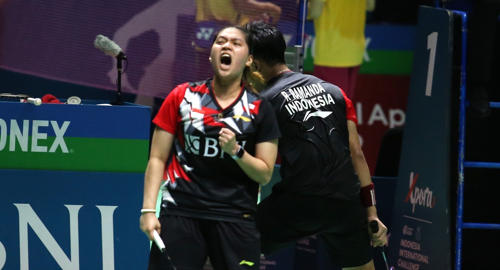 Xpora Indonesia International Challenge 2023, Rafli/Indah Melangkah Kebabak Selanjutnya