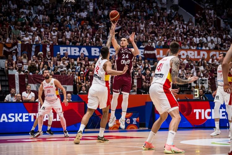 FIBA Basketball World Cup 2023: Latvia Permalukan Juara Bertahan Spanyol