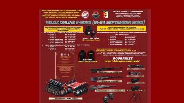 VEE SK Gelar Lomba Beburu, Hadiahnya Puluhan Juta Hingga Doorprize Motor Trail 