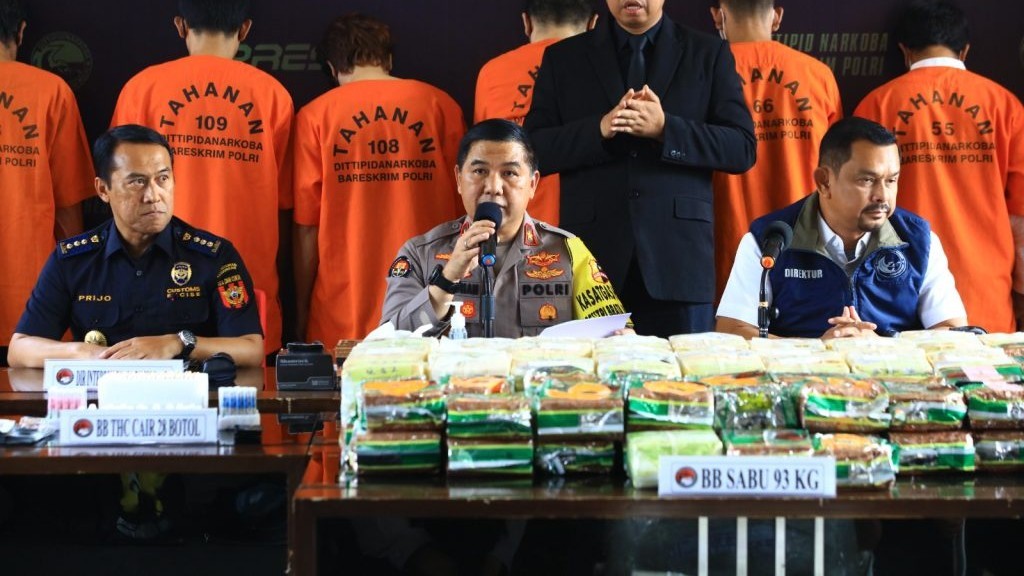 Ungkap Empat Kasus Narkoba Selama Juli-Agustus, Bareskrim Sita 93 Kg Sabu