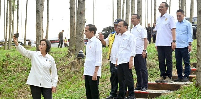 Menkeu Dampingi Presiden Tinjau Infrastruktur IKN