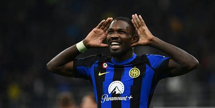 Inter Milan Raih Kemenangan atas Roma Berkat Gol Semata Wayang Thuram