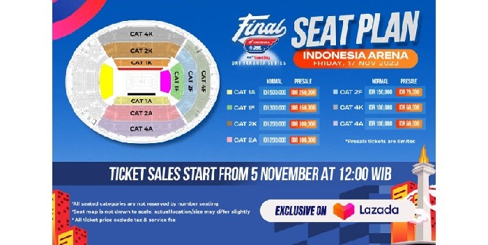 Tiket Final DBL DKI Indonesia Arena Sudah Bisa Dibeli, Ini Harganya