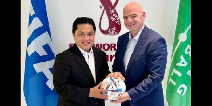 Erick Thohir: Kedatangan Gianni Infantino Menunjukkan Atensi Tinggi FIFA ke Indonesia