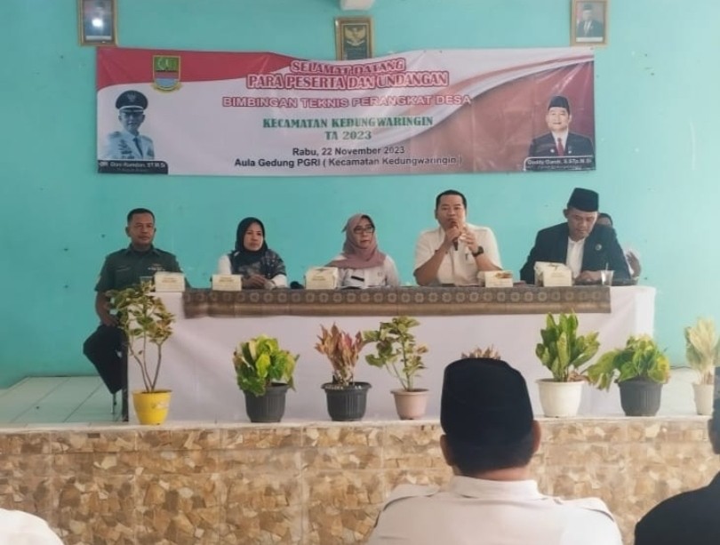 Kecamatan Kedungwaringin Bekasi Gelar Pembinaan Perangkat Desa, Ini Tujuannya