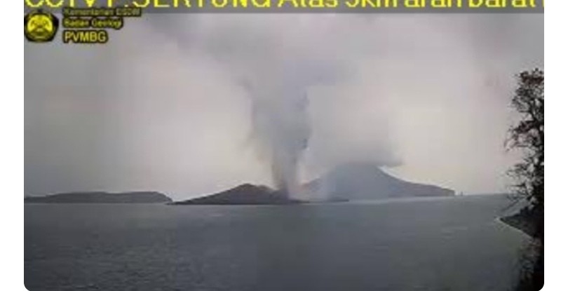 Anak Krakatau Kembali Erupsi, Nelayan Diminta Jaga Jarak 5 Km