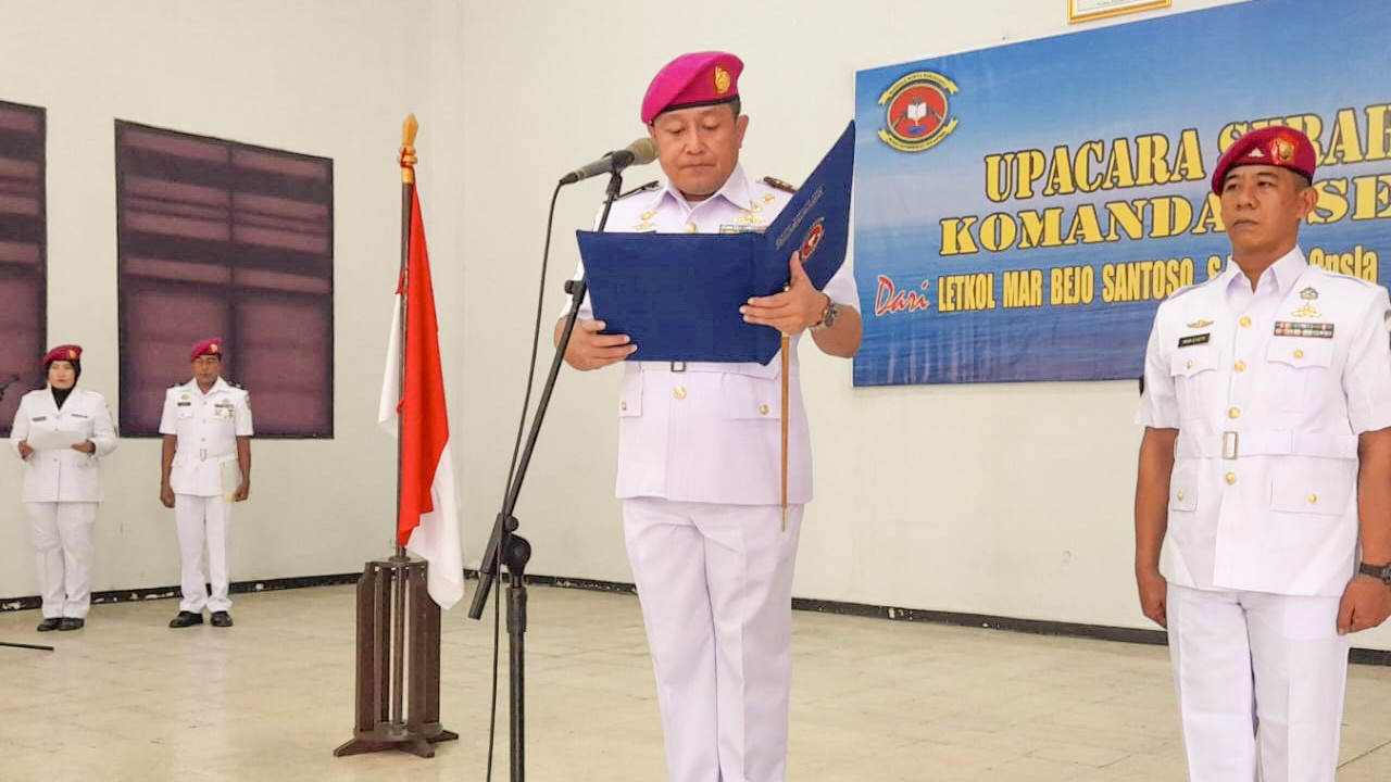 Danpusdikif Kodikmar Kodiklatal Resmikan Mayor Marinir Riska Sayogo Sebagai Dansesusmar