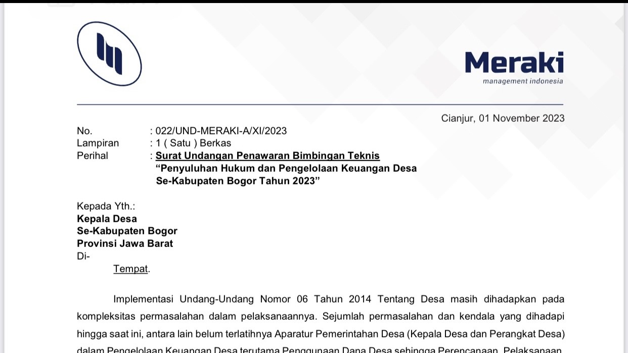 Viral Beredar Undangan Kades se-Kab. Bogor Diduga oleh Kejari, Mahasiswa Minta Bongkar Dalangnya