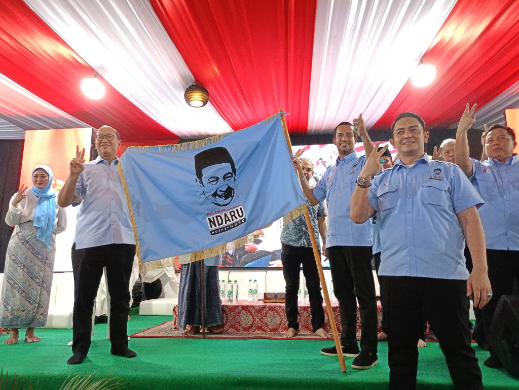 Relawan Nderek Guru (Ndaru) Deklarasi Dukung Prabowo-Gibran