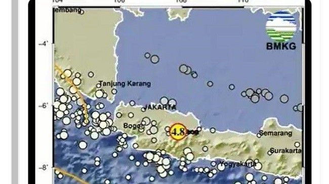 Sepanjang 2023, Terjadi 1.155 Gempa Bumi di Jabar, Terbaru di Sumedang 