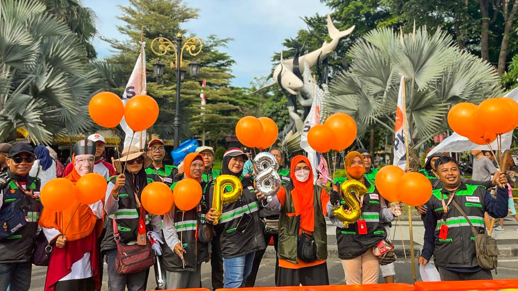 Flashmob PKS Surabaya di KBS Gelorakan Perubahan untuk Kesejahteraan Masyarakat