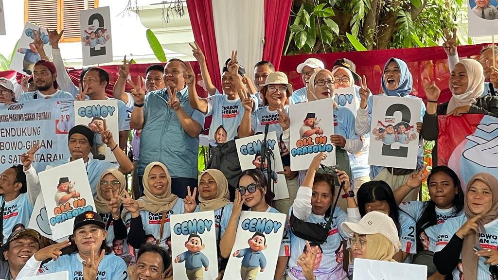 Dapat Dukungan Relawan Perperan, TKN: Prabowo-Gibran Siap Menang Sekali Putaran 