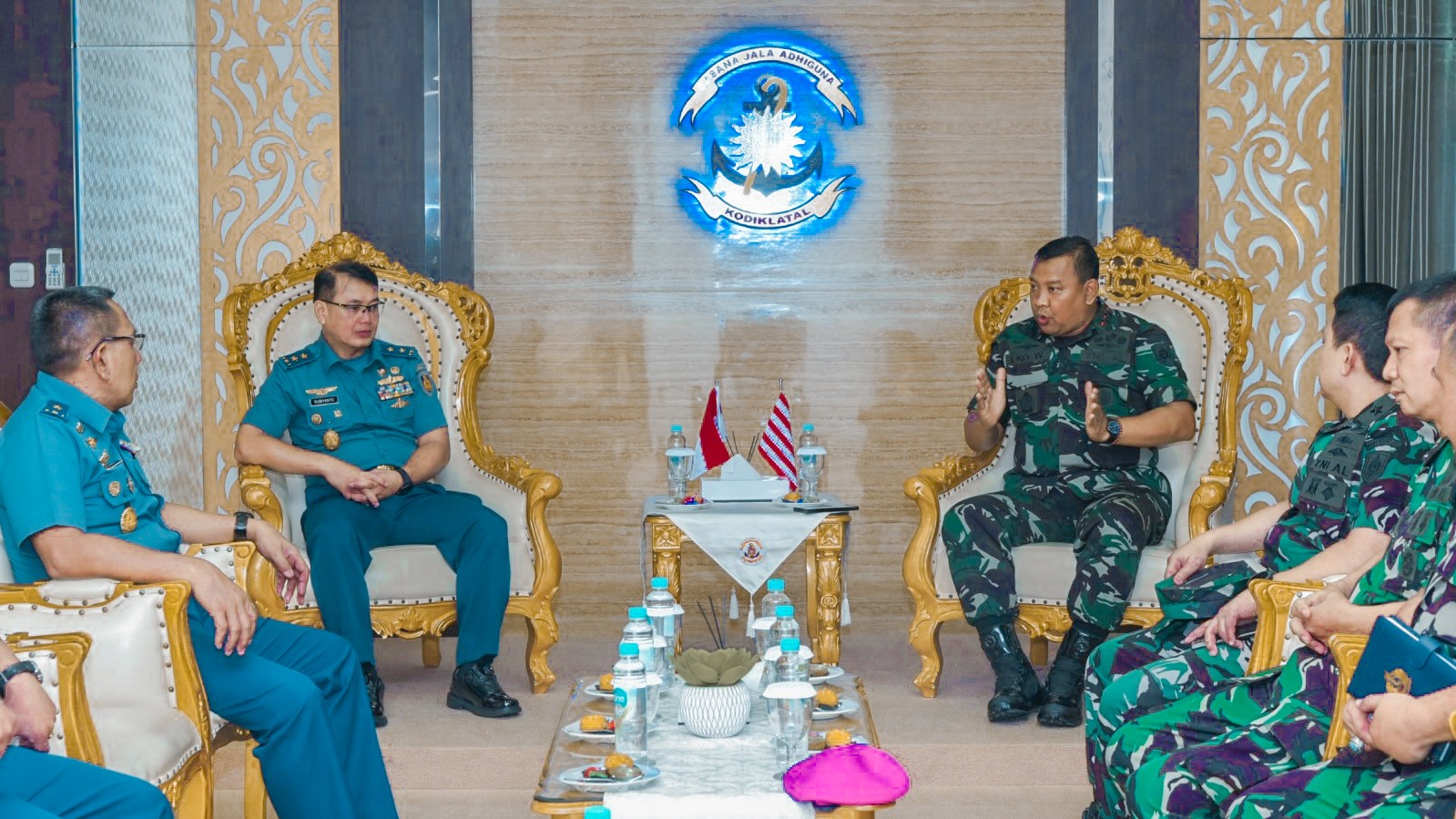 Laksanakan Reviu LK TNI AL Semester II, Wadan Kodiklatal Terima Courtesy Call Irjenal