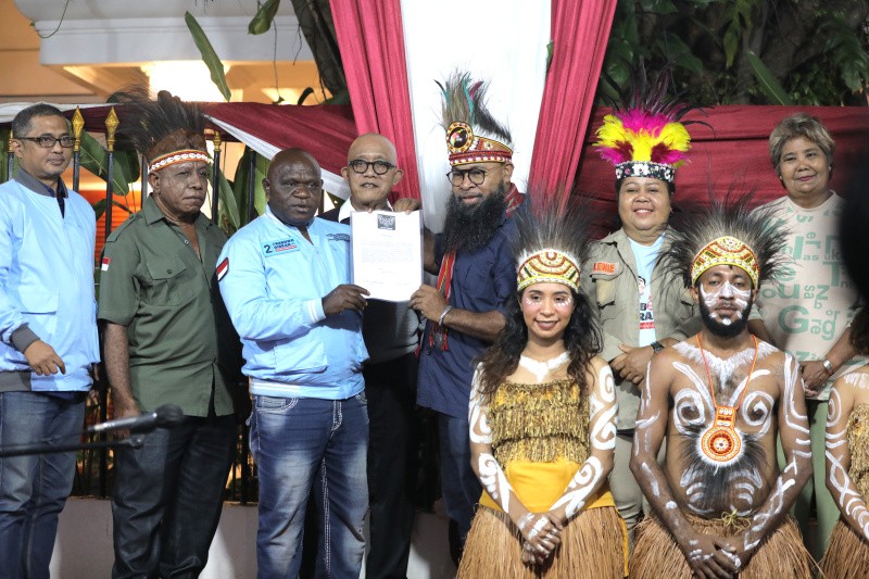 Relawan Papua Center Dukung Penuh  Prabowo-Gibran di Pemilu 2024