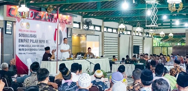 Sosialisasi Empat Pilar MPR RI Bersama LDII Kebumen, Ketua MPR RI  Ajak Cegah Keterbelahan Umat Beragama