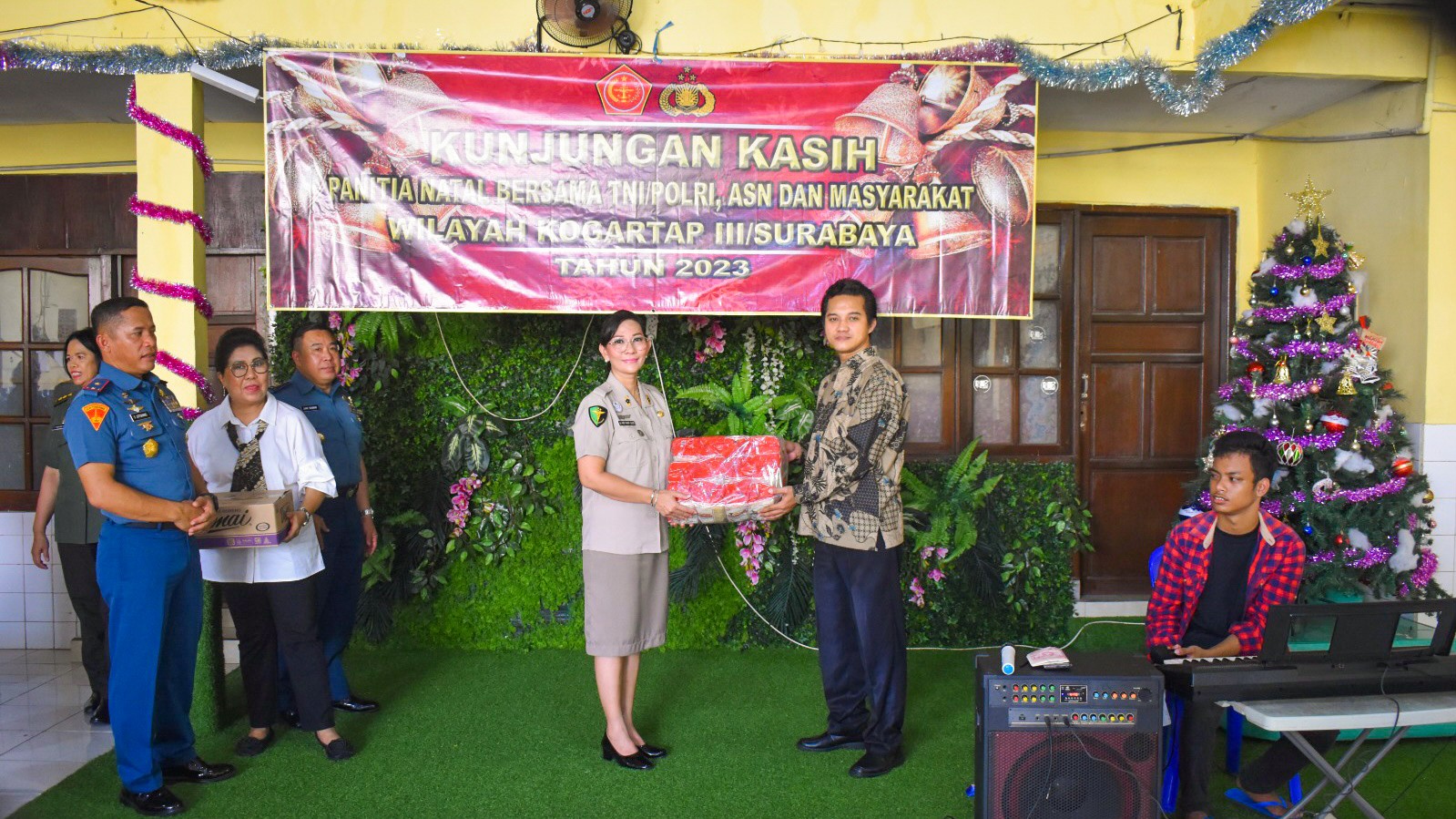 Dankodikmar Pimpin Perayaan Natal dan Baksos TNI-Polri Wilayah Surabaya