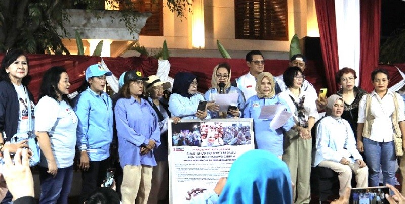 Emak-Emak dan Difabel Deklarasi Dukung Prabowo-Gibran, TKN Makin Optimis Menang Satu Putaran 