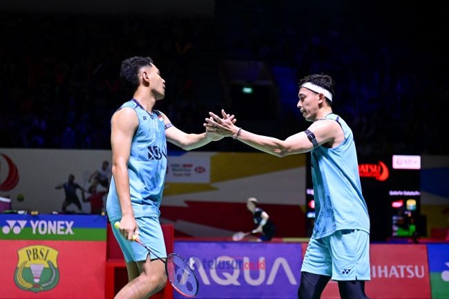 FOTO: Hari Kedua Daihatsu Indonesia Masters 2024, Dua Ganda Putra Tuan Rumah Lolos ke 16 Besar