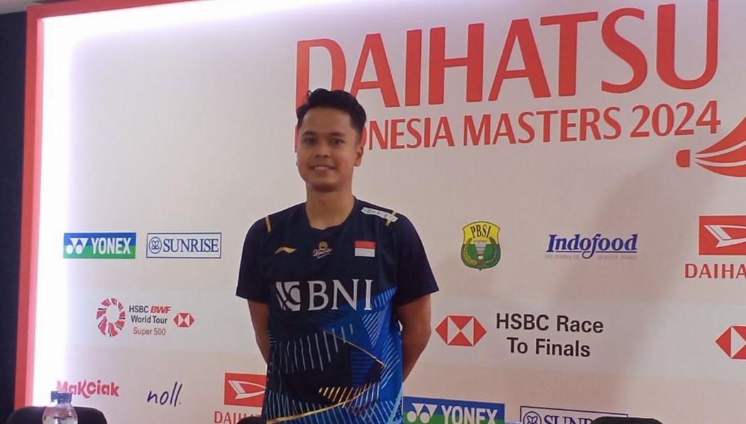 Ubah Strategi di Gim ke Dua, Ginting ke Babak 16 Besar Indonesia Master 2024