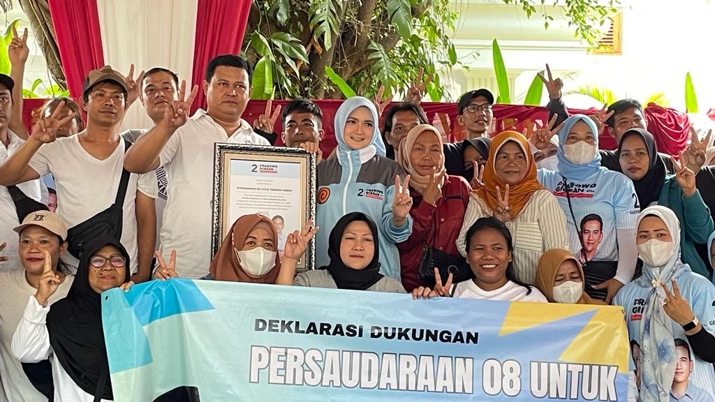 Ingin Indonesia Maju dan Berdaulat, Persaudaraan 08 Deklarasi Dukung Prabowo-Gibran