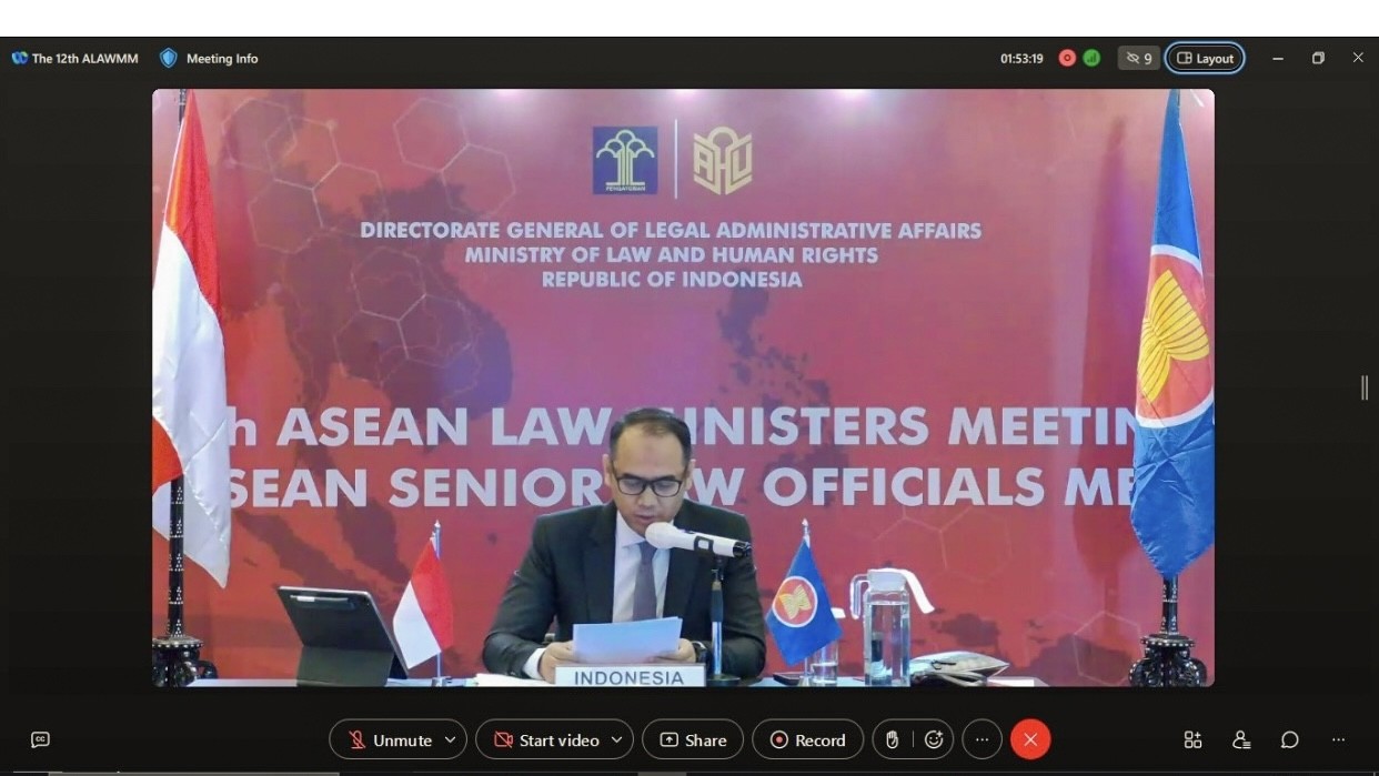 Indonesia Dorong Perjanjian Ekstradisi dalam Pertemuan Menteri Hukum ASEAN ke-12 ALAWMM