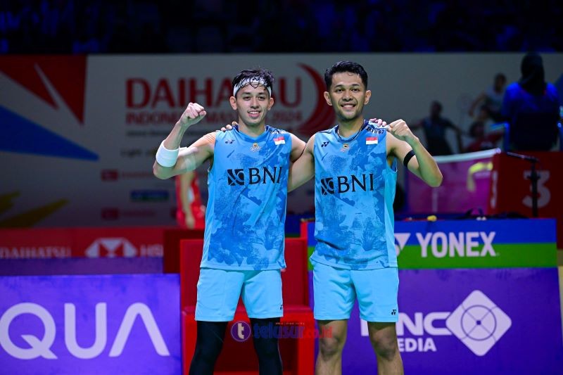FOTO: Gregoria, Ginting hingga Fajar/Rian Lolos ke Perempat final Indonesia Masters 2024