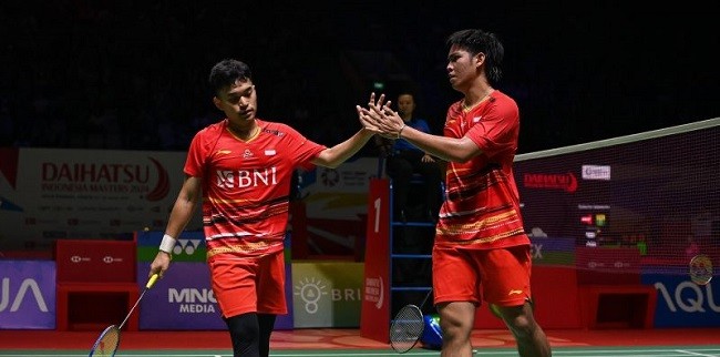 Kandaskan Fajar/Rian, Leo/Danile Tantang Astrup/Rasmussen di Final Indonesia Master 2024